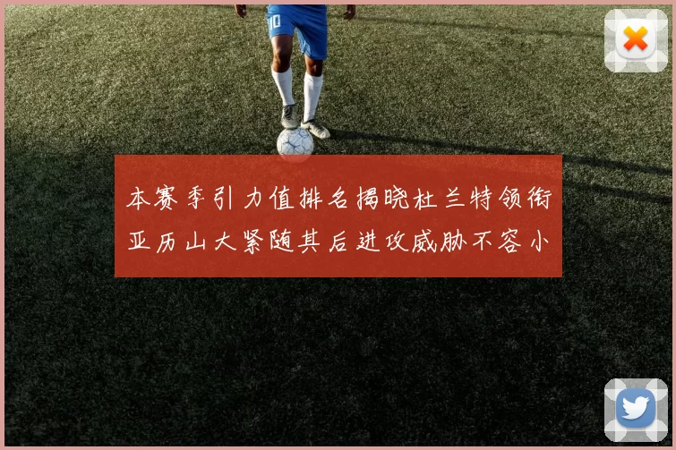 本赛季引力值排名揭晓杜兰特领衔亚历山大紧随其后进攻威胁不容小觑